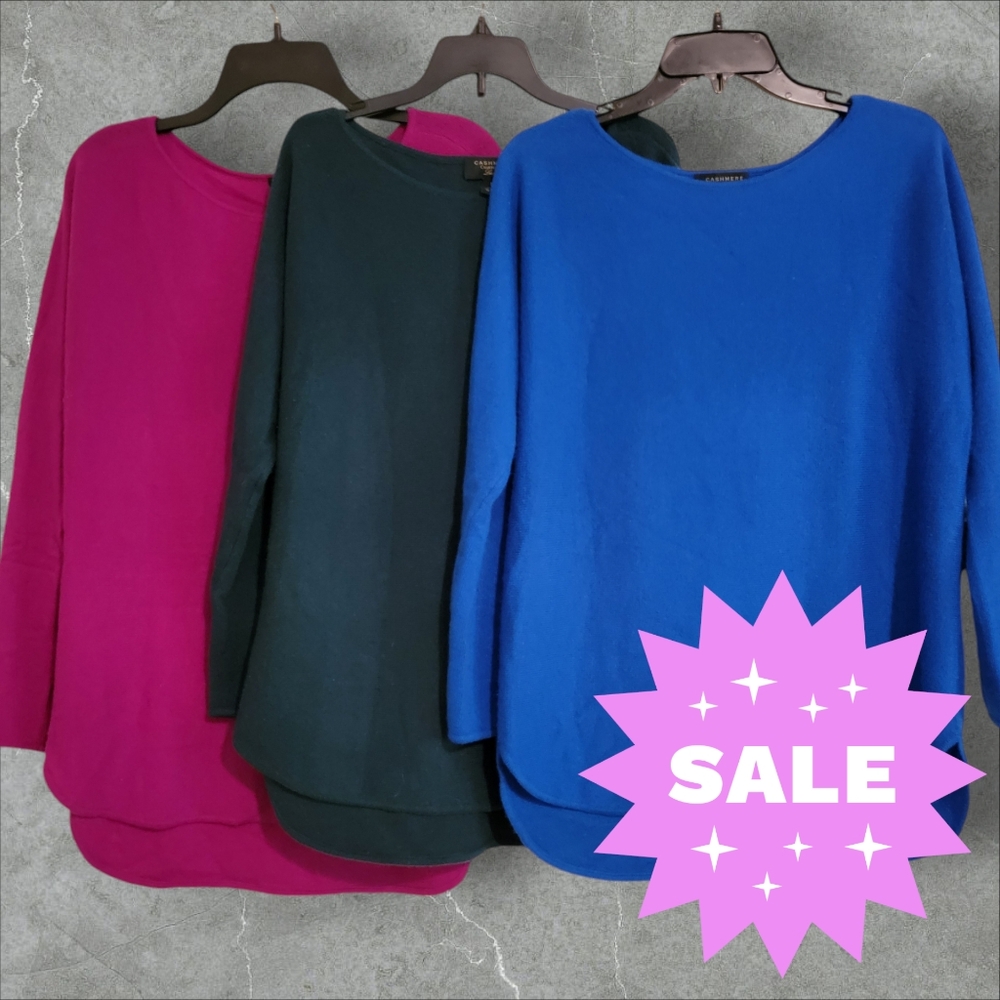 3 Charter Club 100% Cashmere Sweaters